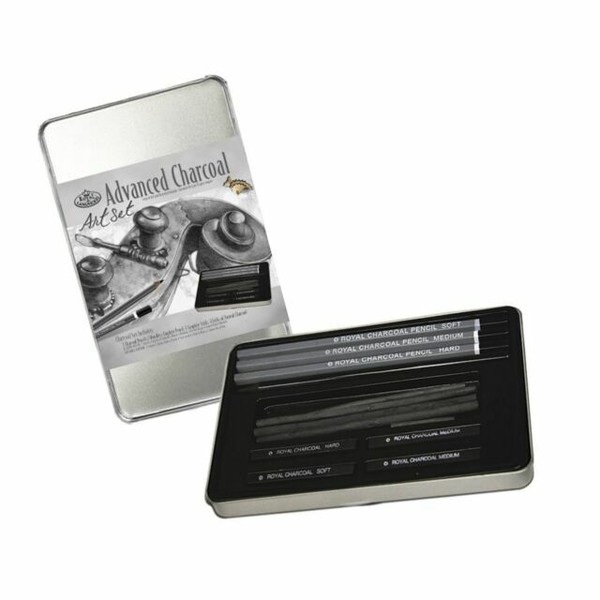 Royal & Langnickel Small Tin Charcoal Drawing Art Set for sale online