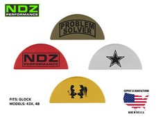 for Glock 43X 48 Grip Frame Plug Aluminum Black Laser Engraved Popular