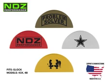 for Glock 43X 48 Grip Frame Plug Aluminum Black Laser Engraved Popular