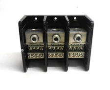 SQUARE D TERMINAL BLOCK, 9080-LBA364108, SER. C, 600 VAC, 335 A.CU, 270 A.AL