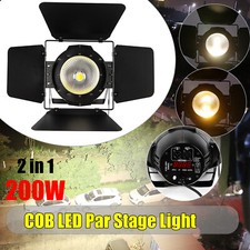 200W COB LED Par Stage Light DMX Audience Blinder DJ Disco Party Lights w/ Panel