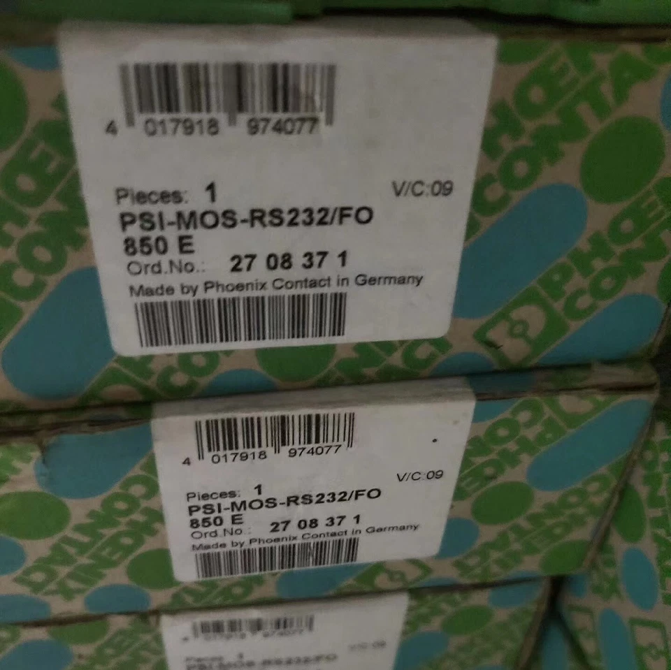 1pcs Phoenix Contact 2708371 fiber optic converter PSI-MOS-RS232/FO 850 E - Image 2 of 2