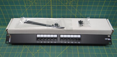 Signamax 12458MD-C6C 12-Port Category 6+ MD-Series Patch Panel 1.75  T568A/B