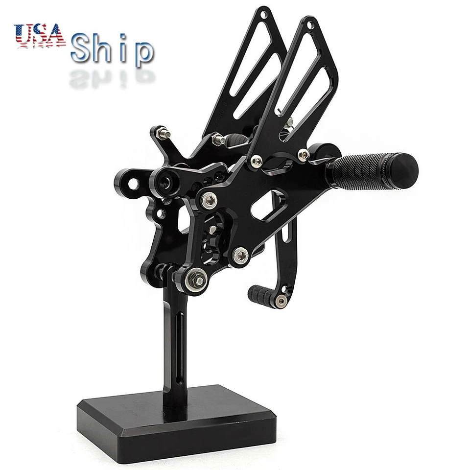 CNC For Yamaha YZF R6 2006 2007 2008 2009-2016 Rearsets Foot Pegs Rearsets Pedal - Image 3 of 4