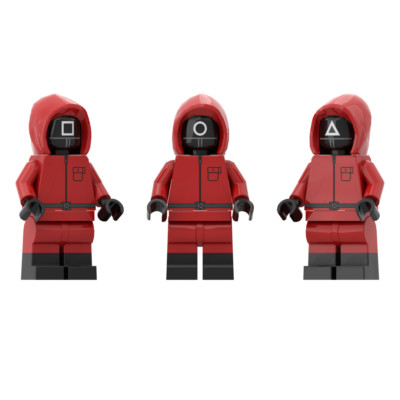 Custom Minifigur: Tintenfisch-Wettbewerb: Soldat, Manager, Arbeiter