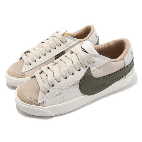 Nike Wmns Blazer Low 77 Jumbo Sanddrift Medium Olive Women Casual Dq1470 105 Ebay