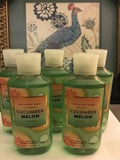 5 BATH  BODY WORKS CUCUMBER MELON SHOWER GEL WASH 10 fl OZ new