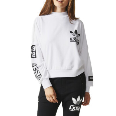 Adidas Sportswear Berlin Trefoil Sweatshirt By Adidas Originals Buy Adidas  Originals Mens Berlin Collegiate City Crew Sweatshirt Black
