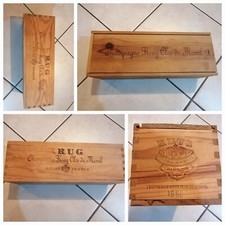 Cassa Cassetta Pubblicitaria Champagne Krug clos du mesnil 1990 Reims France 