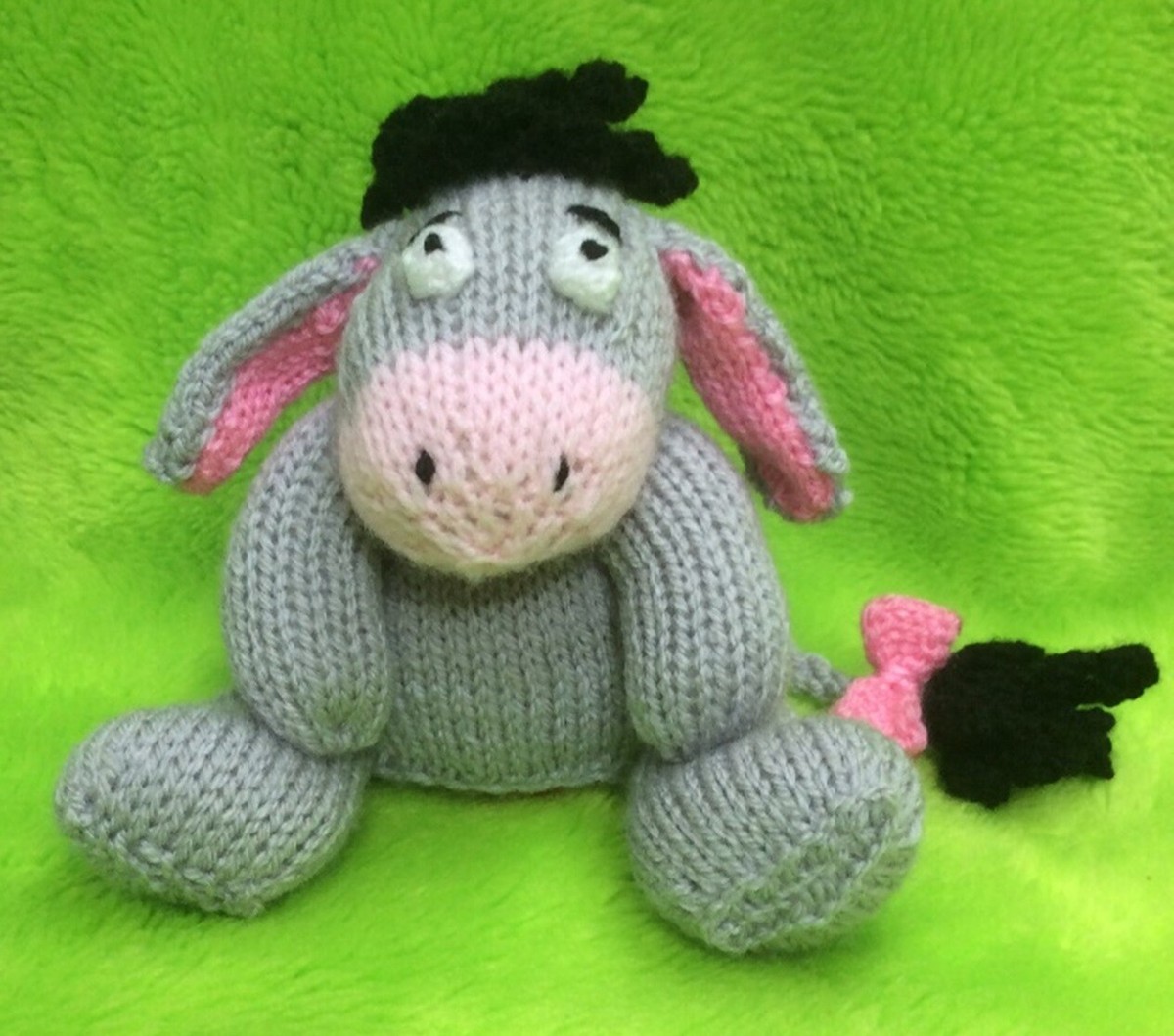 KNITTING PATTERN Eeyore inspired choc orange cover 15cms Winnie the  Pooh toy