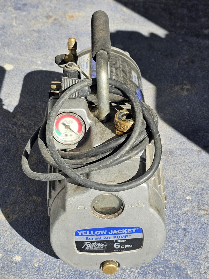 Ritchie Yellow Jacket 93560 SuperEvac™ 6 CFM 2 Stage Vacuum Pump eBay