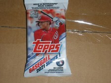 2021 Topps Series 1 Factory Sealed Cello Fat Hanger Pack 40 CARDS