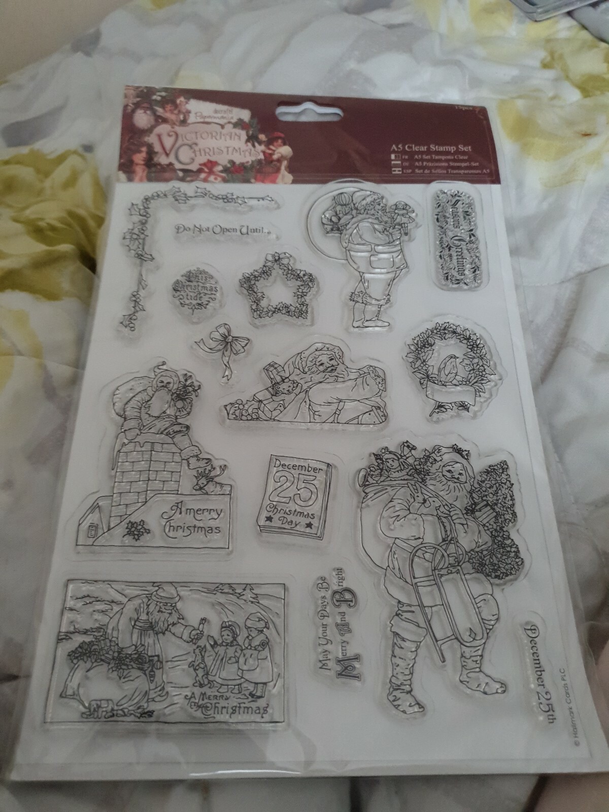 Docrafts Papermania A5 15 Pcs Clear Stamp Set - Victorian Christmas (PMA 907933)