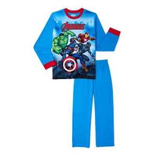 Marvel Avengers 2 PC Flannel Long Sleeve Pajama Set Boy Size 6/7