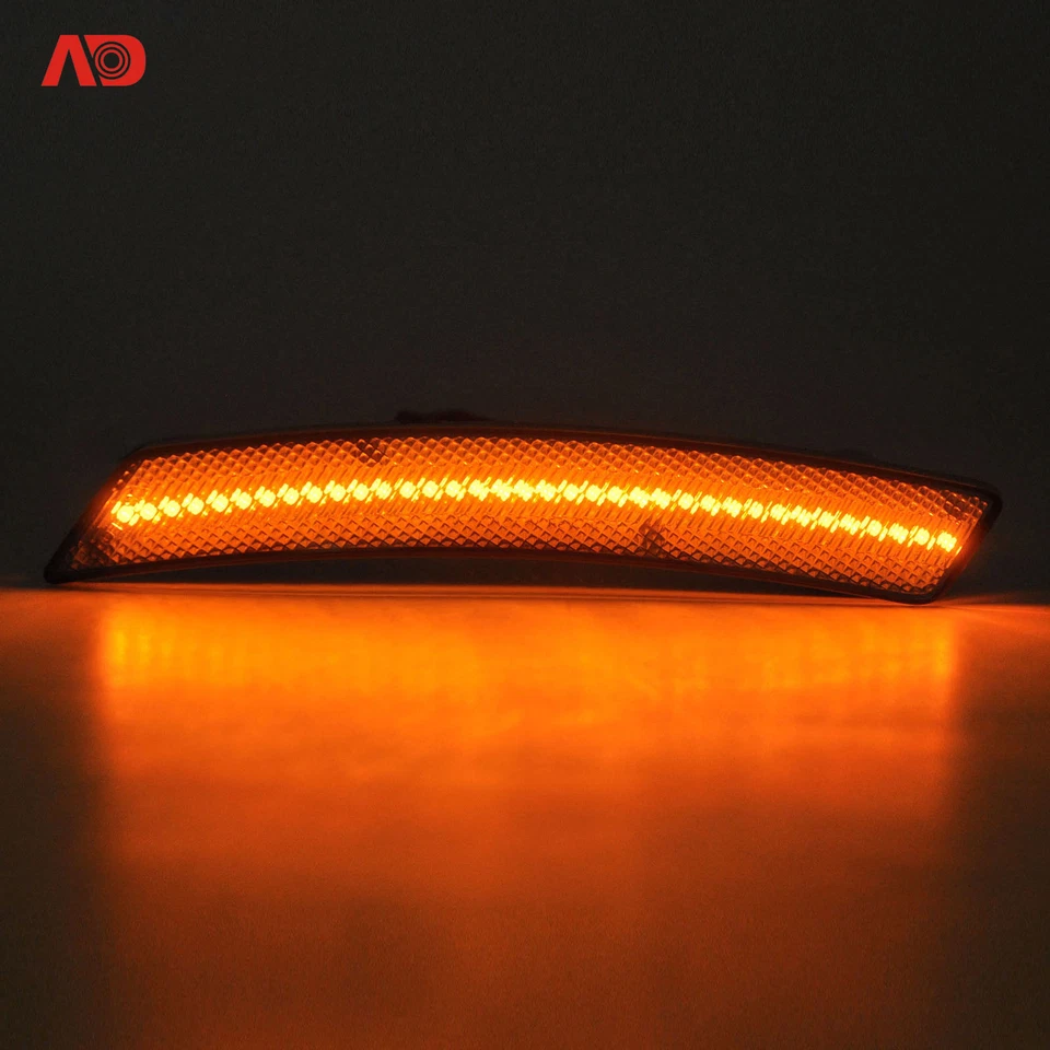 4PCS Smoked For MINI COOPER R55 R56 R57 R58 R60 R61 LED Side Marker Light Amber - Image 3 of 4