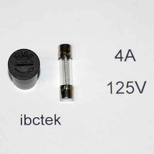 Replacement Logitech Fuse Holder Cap and 4A 125V fuse for Z-680 Z-2300 Z-5500