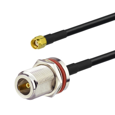 WiFi Antenna Adapter Cable N Female to RP-SMA Male pigtail Coax ALSR195 50cm 20''
