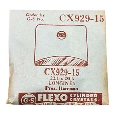 Germanow-Simon Mach (GS) CX929-15 Watch Crystal 23.1x20.5 NOS Part Longines