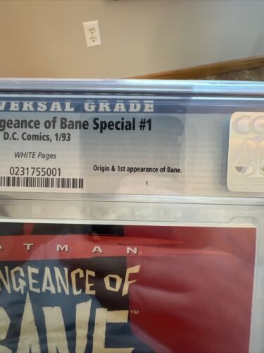 Batman Vengeance of Bane #1 CGC 9.8 NM/MT 2nd Print 1993 1st Bane DC Comics - Picture 3 of 3