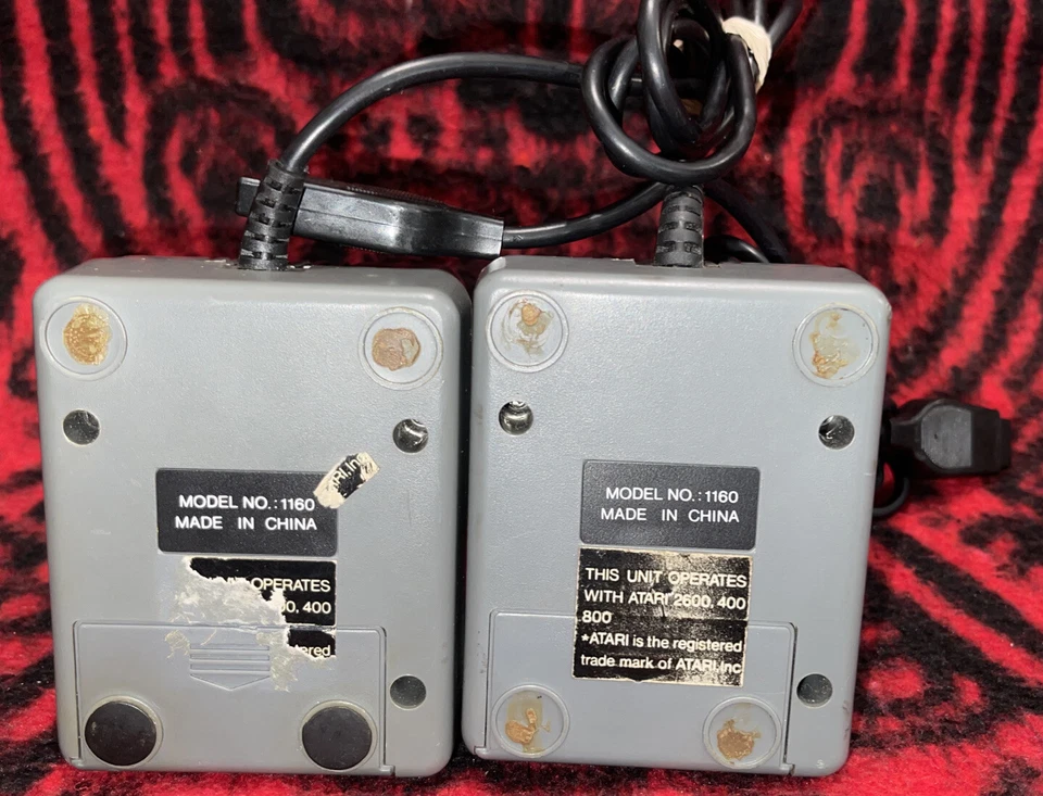 Lot of 2 Genuine Joysticks Model 1160 Atari 2600 Not Fully Functional for Repair - Image 2 of 3