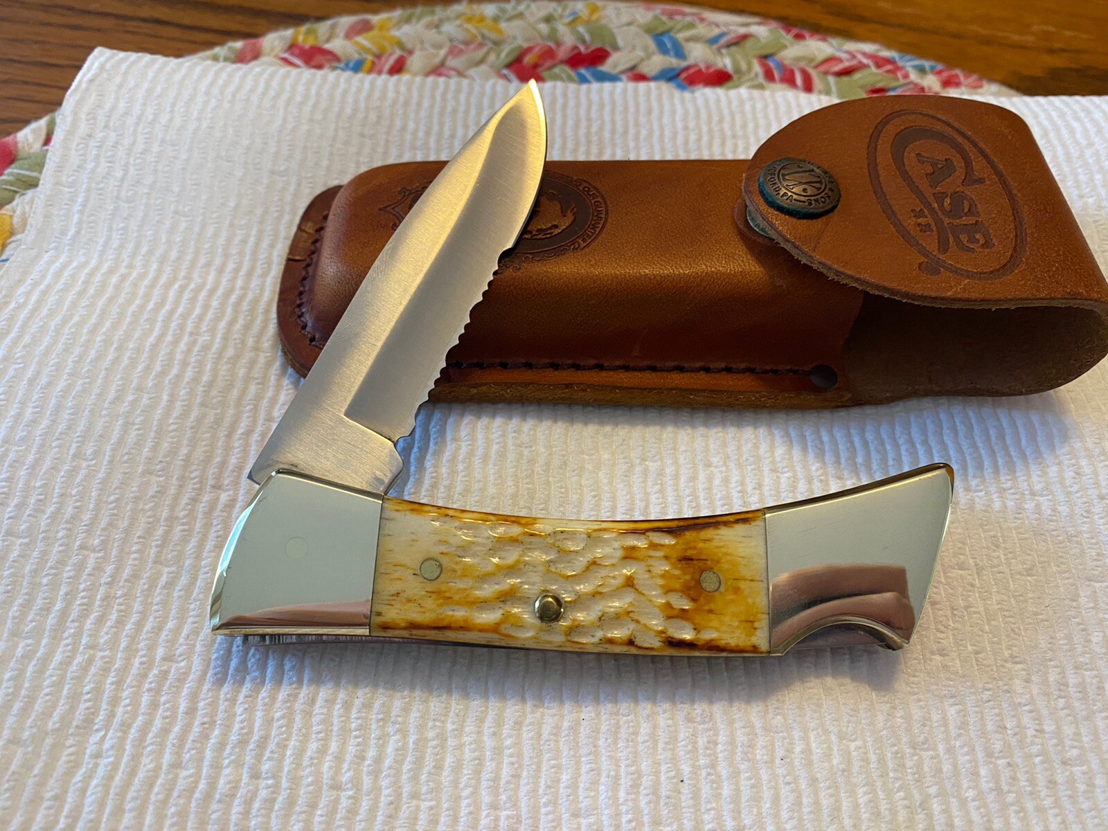 Vintage Case Hammerhead Knife 59L 1987 3 Dot Burnt Bone NAHC Edition