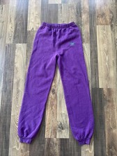 Izod Lacoste Sweatants Bottoms Vintage Purple Women Size XL  W30 