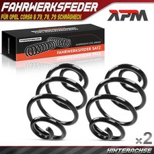 2x Federn Fahrwerksfeder Hinterachse für Opel Corsa B 73, 78, 79 Schrägheck