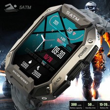 Waterproof Smart Watch Military Tactical Men Wristwatch Sports Fitness Tracker≮