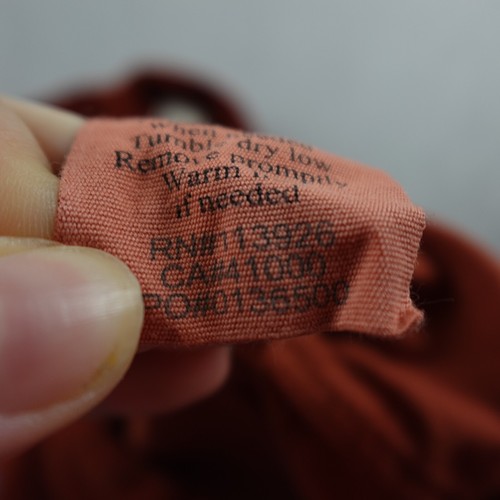 Life After Denim Button Up Shirt Mens M Orange Corduroy Textured Autumn - Picture 12 of 18