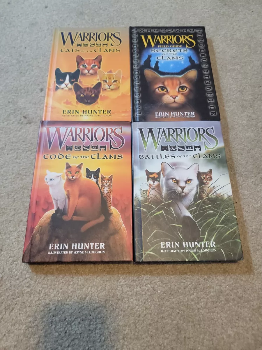 Warriors reference book lot of 4 Erin Hunter Secrets Battles Code Cats