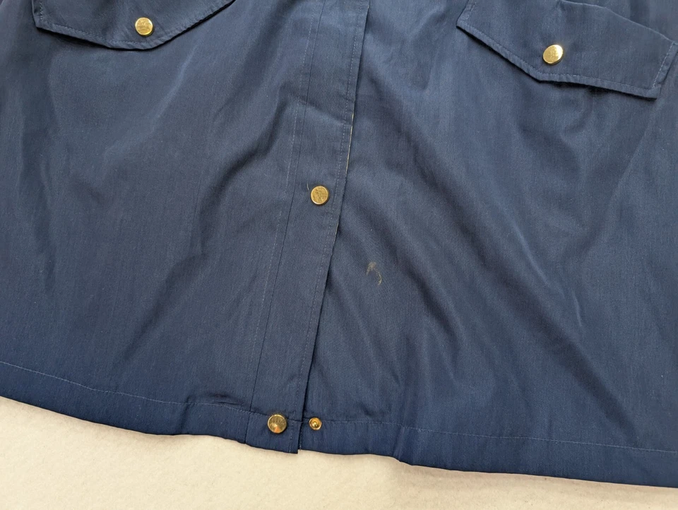 Abrigo Chaqueta Mujer Breckenridge Talla XL Azul Ligero Con Capucha Foto 3 de 4