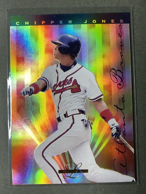 1995 Leaf Limited Gold Prism Foil Chipper Jones Baseball Card #22 Braves