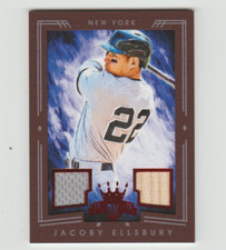 2015 PANINI DIAMOND KINGS JACOBY ELLSBURY JSY/BAT NONAUTO/NONAUTOGRAPH S/N 83/99