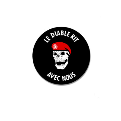 Aufkleber Le Diable Rit Avec Nous Fremdenlegion Schädel Legion 7cm#A4766