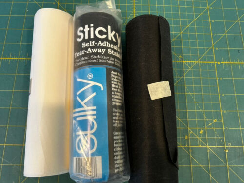 Sticky Self-Adhesive Tear-Away Stabilizer-7ydx7 1/2" , 2-Cut Away Rolls