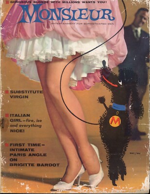 MONSIEUR 5/1959 v2n2 STANLEY PALEY lc royer PARIS vintage pinup magazine 127781