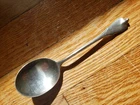 ANTIQUE VINTAGE COLLECTIBLE ROUND SPOON 6" WALLACE STERLING SILVER -