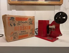 1930s Art Deco Excel Redskin 16mm Film Projector with original box!