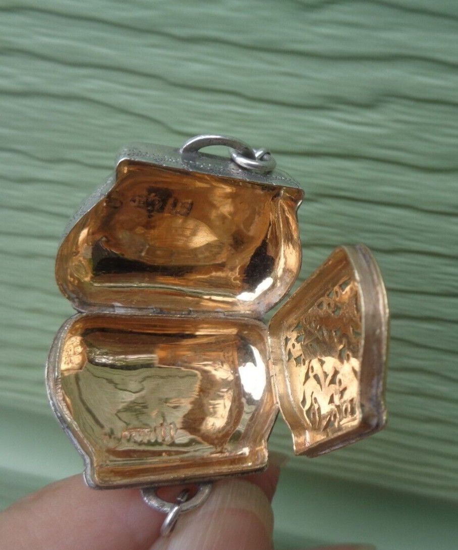 Georgian Sterling Silver Vinaigrette h/m 1818 Birmingham Joseph Willmore HANDBAG