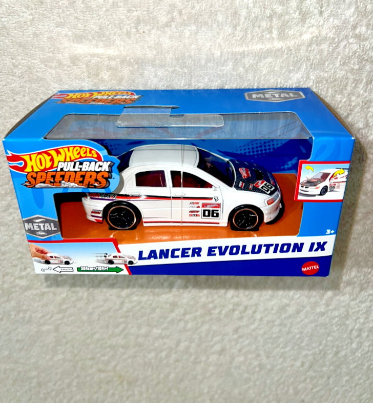 HOT WHEELS PULL-BACK SPEEDERS LANCER EVOLUTION IX **NEW** | eBay