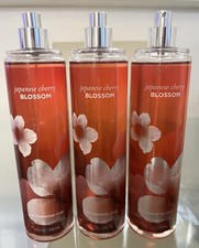Bath Body Works Japanese Cherry Blossom Body Mist 8 fl oz 3pcs No Top Cover