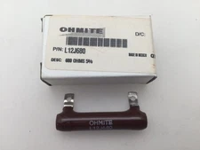 (2 pcs) L12J680 Ohmite, 12 Watt 680 Ohm 5%, Wirewound (Vitreous Enamel) Resistor