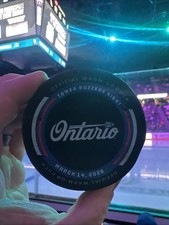 Ontario Reign Ontario Tower Buzzers Night Warm Up Puck LIMITED RUN 3/14/26