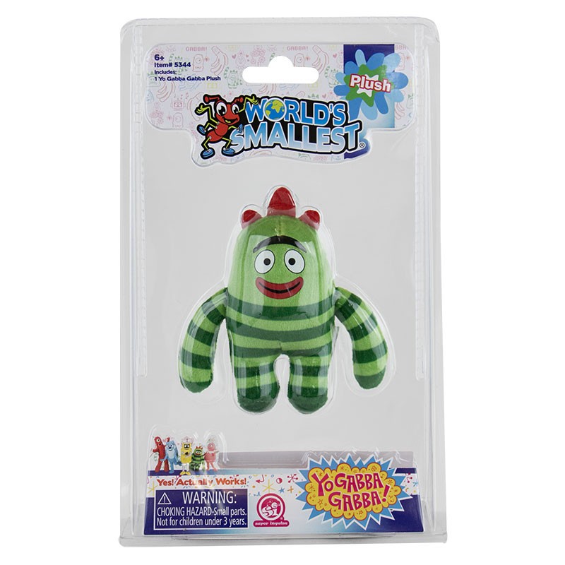 SET of 2-5) World's Smallest PLUSH Backpack Clip Yo Gabba ! Foofa