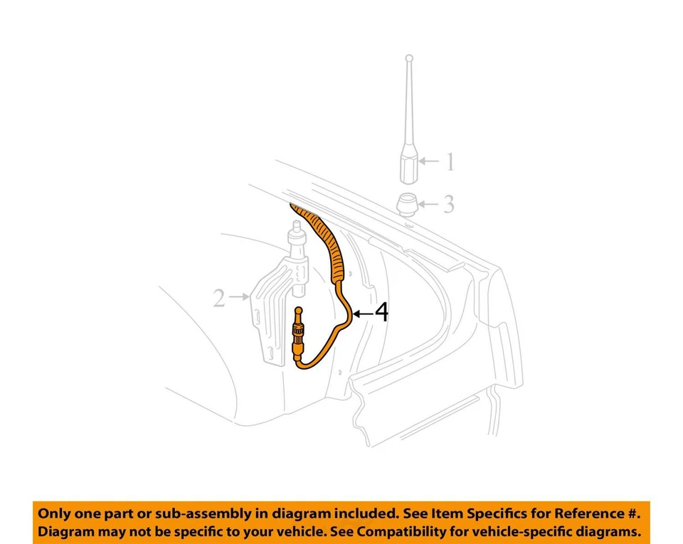 SE ADAPTA A CHEVROLET MALIBU 2000-2005 CABLE CLÁSICO ASM RDO ANT 15383103 - NUEVO OEM Foto 2 de 3