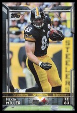 2015 Topps #211 Heath Miller Pittsburgh Steelers Football Card