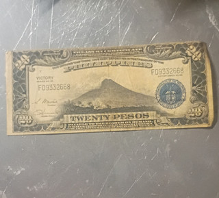 Philippines Victory Series 20 Pesos Banknote Circulated Uncertified F09332668