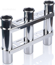 Fishing Rod Holder for Boat, Vertical Wall Mounted Standard, 3 Tubes Upgrade