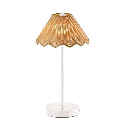 Adesso Stevie Cordless Table Lamp (Includes LED Light Bulb) White: ETL Listed