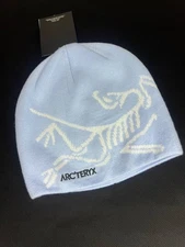 NEW Arc'teryx Bird Head Toque Beanie Light Blue White Merino Wool Winter Hat